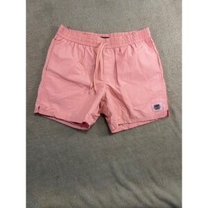 Vans Swim Trunks‎ Shorts Peach Pink Elastic Waist Drawstring Men's Size Large